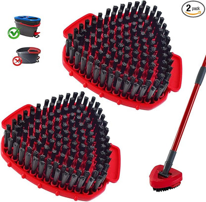 Scrubber Mop Head for Ocedar, Upgrade Scrub Brush for Ocedar, Spin Mop Scrub