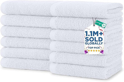 DAN RIVER 12 Pack Wash Cloths for Showering