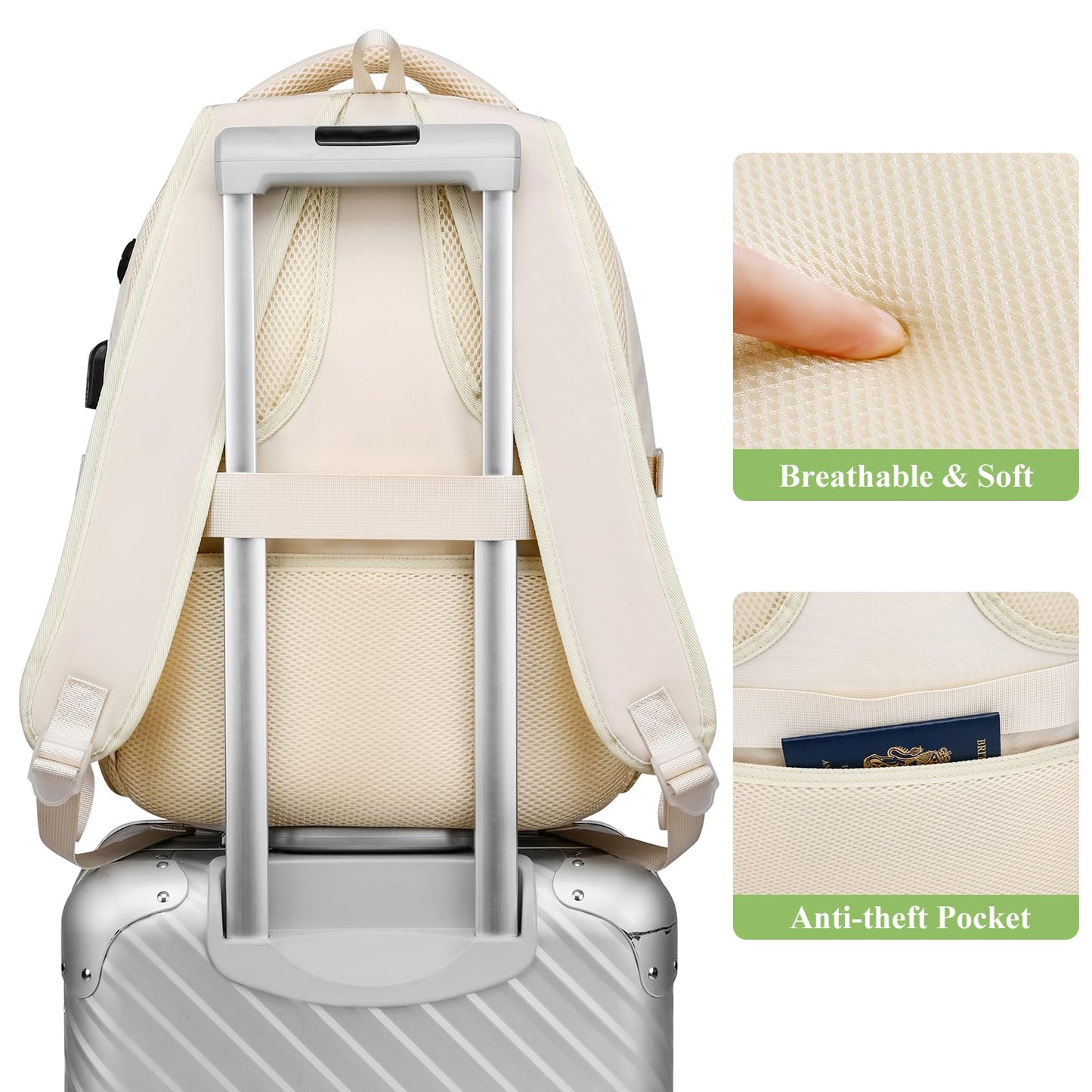 kadilong 17.3 Inch School Backpack for Teen Girls,Cute Backpacks for Women Aesthetic Bookbag Laptop Bag Back Pack for Middle School