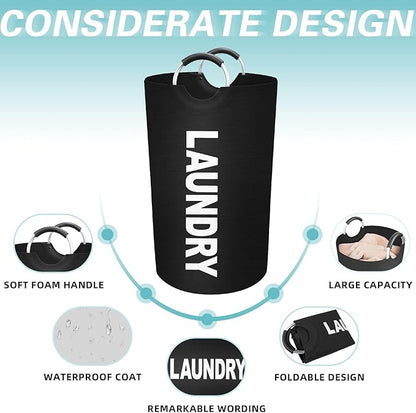 StorageRight 75L Large Laundry Basket, Laundry Hamper, Dirty Clothes Hamper