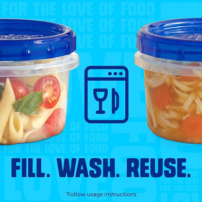 Ziploc Twist 'n Loc Food Storage Meal Prep Containers Variety Pack
