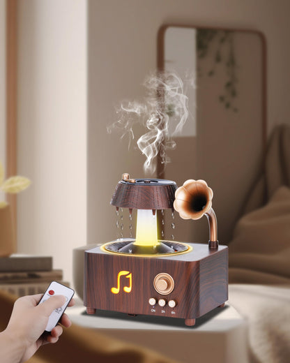 Kaaeiccr Essential Oil Diffuser, Humidifiers For Bedroom, 250ml Cool Mist Rain Diffuser, 7 Colors LED Ambient Light & Auto Shut-Off When Water Runs Out, for Office, Study Room, Yoga, Relaxation & Home