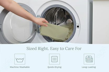 Organic Cotton Sage Flour Sack Kitchen Towels