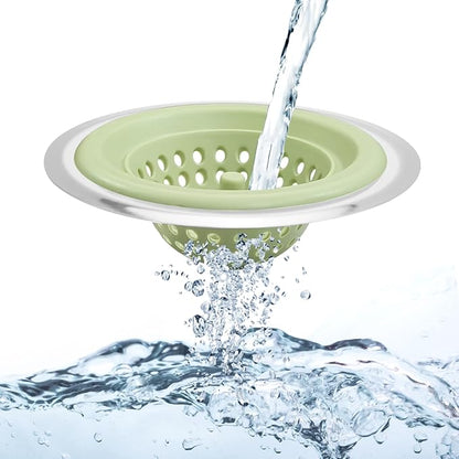 2 PCS Kitchen Stainless Silicone Sink Strainer, 4.5 inch Diameter…