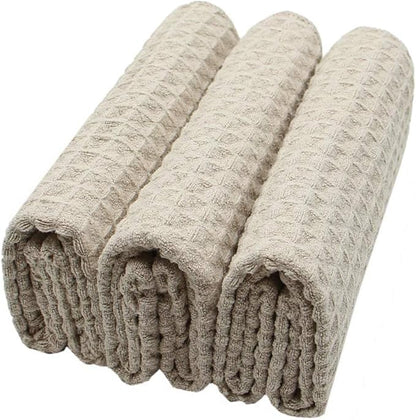 Waffle Weave Absorbent Kitchen Dish Towels