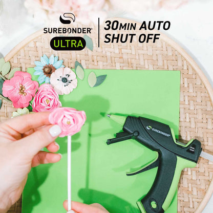 Surebonder Mini Hot Glue Gun With Dual Temperature & Auto Shut Off, 20 Watts for Fast Heating & Consistent Glue Flow, Adjust Temp for Multiple Projects (Ultra Series DT-320F)