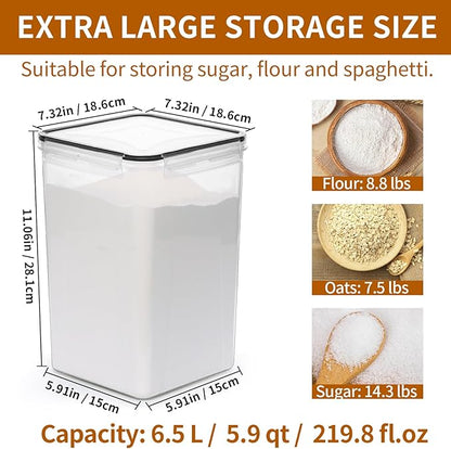 4 Pack Extra Large Airtight Food Storage Containers
