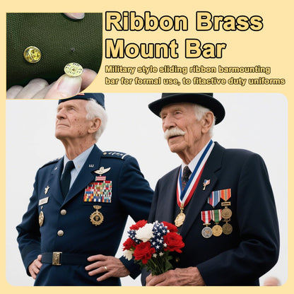 Military Ribbon Holding Bar 1 and 3 Ribbon Mounting Bar for Uniforms Organizer Holder