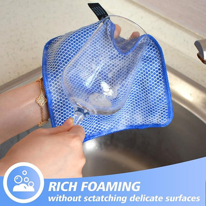 KinHwa Kitchen Washcloths for Dishes Absorbent Microfiber Dish Cloths Quick Dry