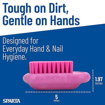 SPARTA Nail Scrub Brush Commercial-Grade, Heavy-Duty Hand and Fingernail Brush