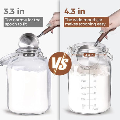 ComSaf Large Glass Storage Containers