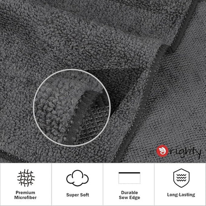 Orighty 6-Pack Grey Hand Towels