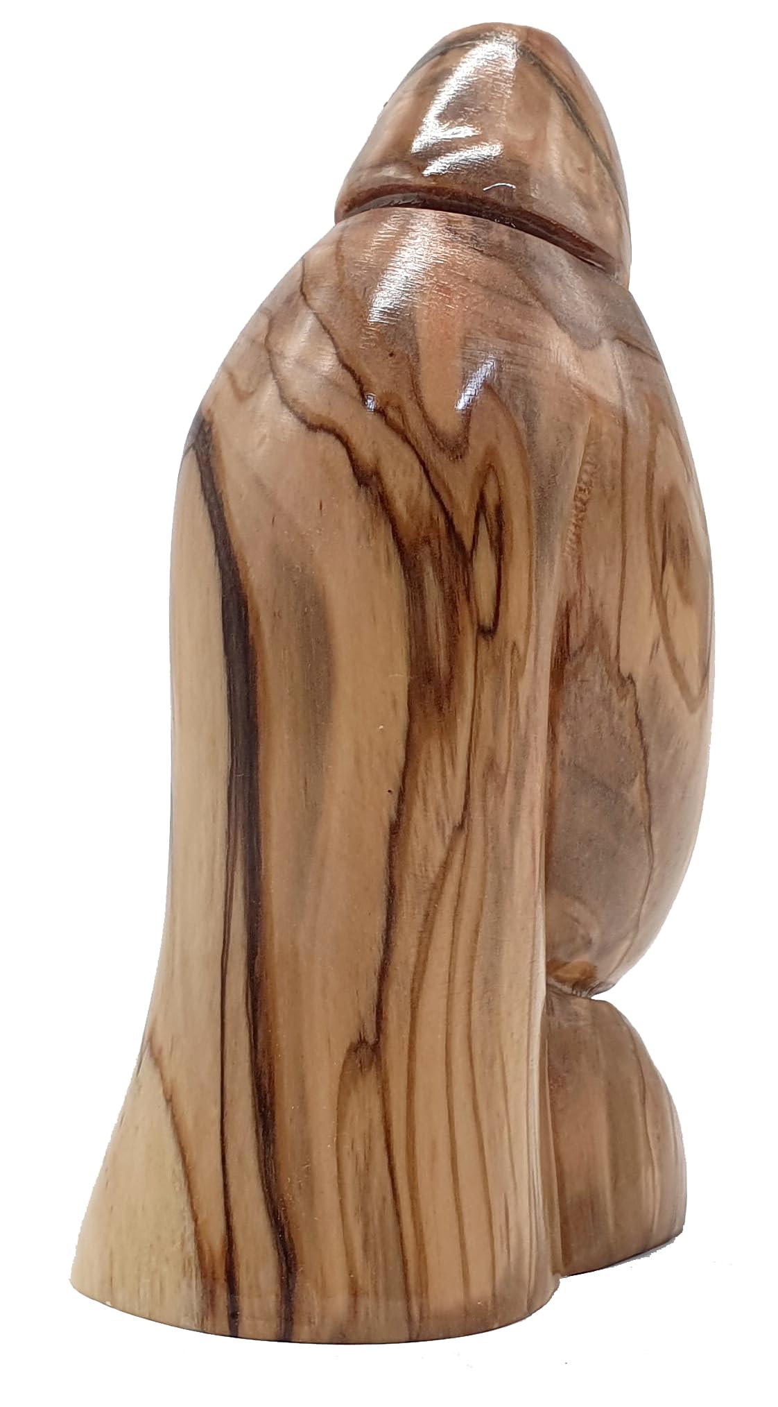 Zuluf Olive Wood Holy Family Nativity 4.9" - Hand Carved Mary Joseph Baby Jesus Figurines Christmas Scene Holy Land HOF050