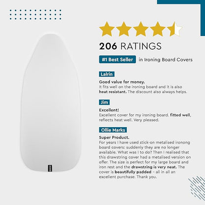 Encasa XO Ironing Board Cover and Pad 54"x15"