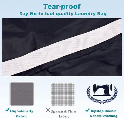 Heavy Duty Laundry Bag 2 Pack XL Nylon Laundry Bags