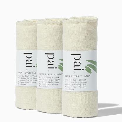 Pai Skincare - The Twin Flyer Organic Dual-Effect Face Cloth | Natural