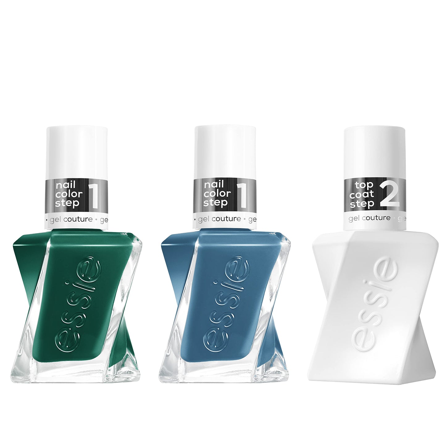 Essie Gel Couture Longwear Nail Polish Kit, Sheer Nude Pink, Fairy Tailor + Top Coat, 0.46 fl oz each