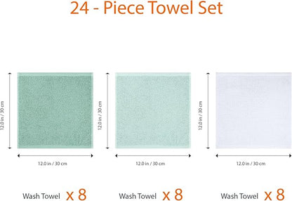 Amazon Basics Cotton Washcloths