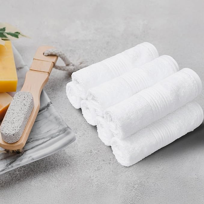 Amazon Basics Cotton Washcloths