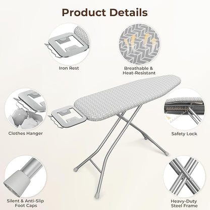 Yaheetech Foldable Ironing Board, Heavy Duty Iron Board