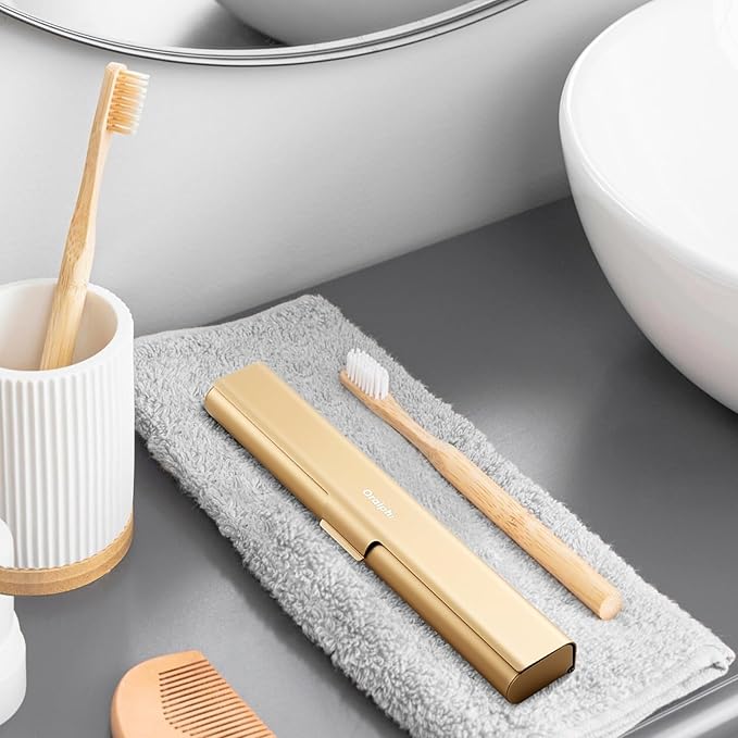 Aluminum Toothbrush Travel Case, Portable Travel Toothbrush Holder, Durable