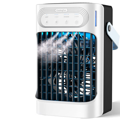 Portable Air Conditioners Cooling Fan, 800ml Mini Air Conditioner Portable AC Unit with 3 Cool Mist & Speeds, 7 Night Light & 2-8H Timer, Personal Air Cooler for Bedroom Office Camping