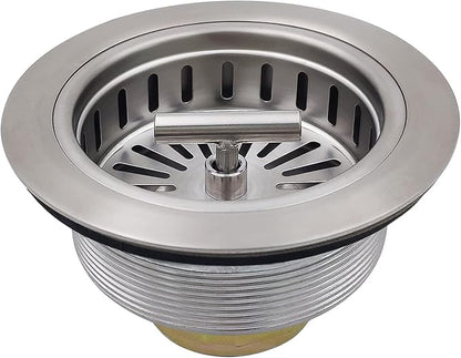 3-1/2 Inch Brushed Nickel Sink Strainers