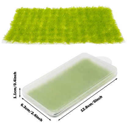 Cayway 312 PCS Static Grass Tuft 3 Color Model Railway Artificial Miniature Terrain Kit for DIY Model Railway Fairy Garden Diorama Scenery