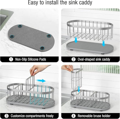 Kitchen Sink Caddy Organizer, Sponge Holder