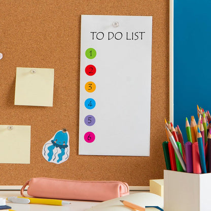 Qaxrocyn 4000+ Colorful Dot Stickers – 25 Sheets Self-Adhesive Round Label Stickers for Coding, Reward Charts, Calendars, Scrapbooking & Kids Craft Projects.