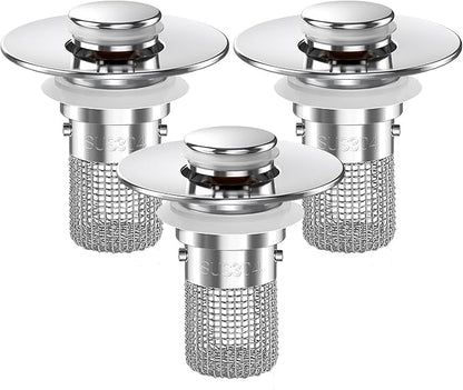 Sink Stopper Hair Catcher, Pop-up Sink Drain Strainer