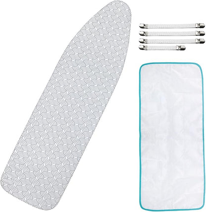 Dalykate Ironing Board Cover and Pad, Thick Padding, Elastic Edge, Scorch &