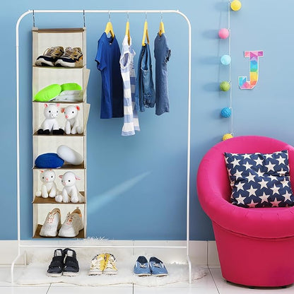 Leinuosen 6 Tier Shelf Hanging Closet Organizer Hanging Shelves