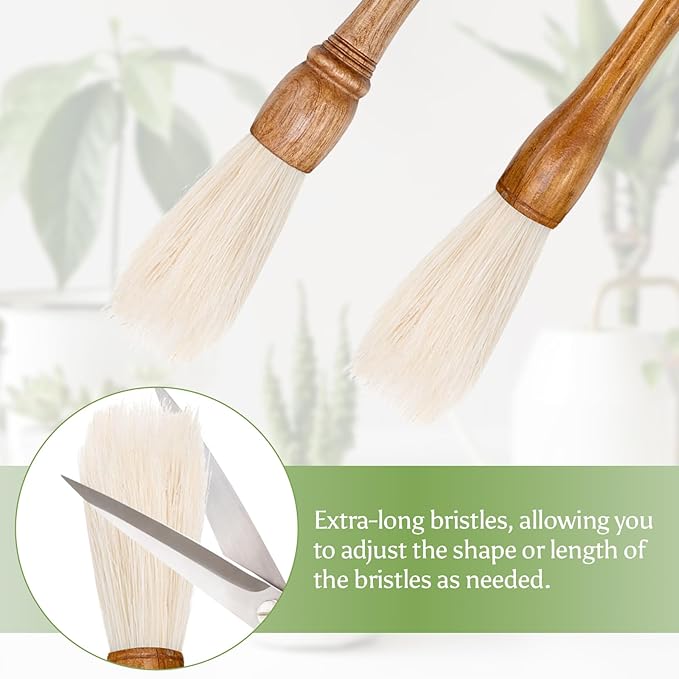 Cactus Plants Cleaning Brushes, Wooden Handles