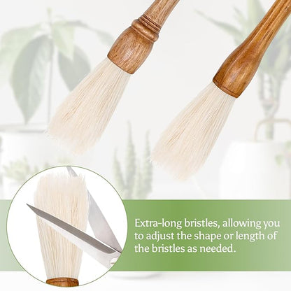 Cactus Plants Cleaning Brushes, Wooden Handles