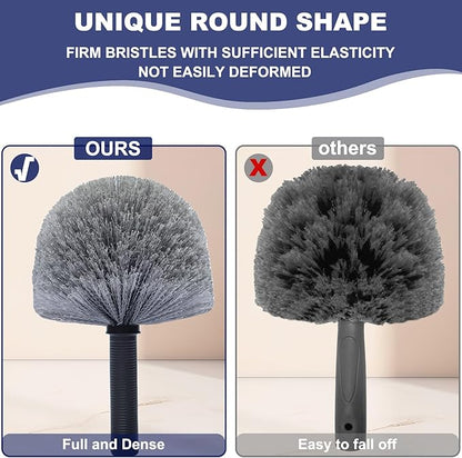 Grey Corner Cobweb Duster Head Brush