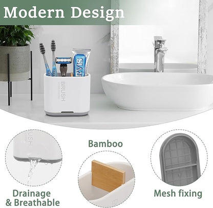 Toothbrush and Toothpaste Holder