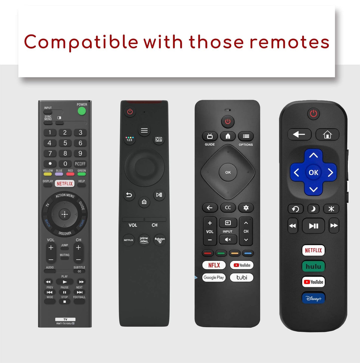 B Braince Smart Remote Compatible with Samsung Smart TV Remote Replacement 2025-2019, Voice Control remoto Samsung Smart tv, Mic, Bluetooth, Universal, Tizen OS, No Solar. 2-Year Warranty.