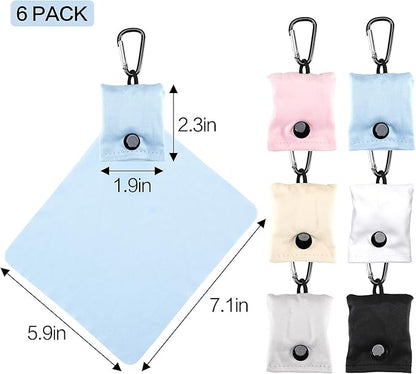 Vemiss 6 Pack Microfiber Glasses Cleaning Cloth, Wipes Lens Eyeglasses & Screens
