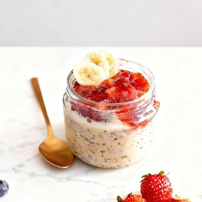 Overnight Oats Containers with Lids, 10oz Wide Mouth Mason Jars with Lids, 3 Pack Glass Jars with Airtight lid for Chia Pudding Yogurt Salad, Meal Prer Oatmeal Jars, Pink