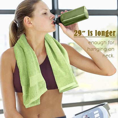 Cleanbear Hand Towels 12 Pack 12 Colors 100% Cotton Hand Towel Set