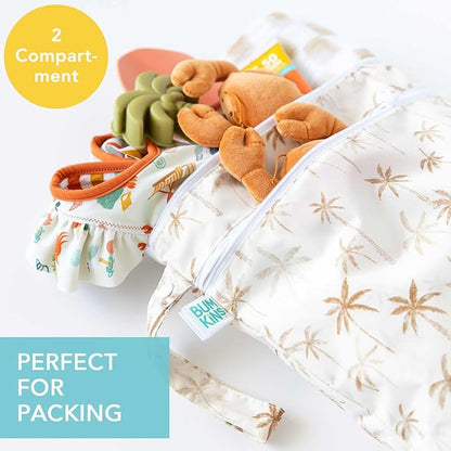 Bumkins Waterproof Wet Dry Bag for Baby, Swim Suit, Cloth Diapers, Pump Parts