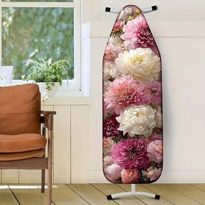 Nuxovilar Soft Pink & White Floral Pattern Ironing Board Cover, 15×54 inch