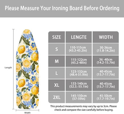 Ironing Board Cover, Ironing Mat, Lemon Ironing Board Cover, Table Top Ironing