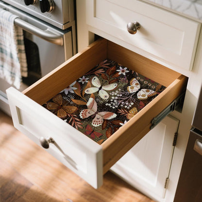 Luvdecor Shelf Liner Self Adhesive Shelf Liner Drawer and Cabinet Liners for Kitchen Floral Peel and Stick Waterproof Contact Paper Countertop Pantry Dresser Liners 17.7 x 118 in