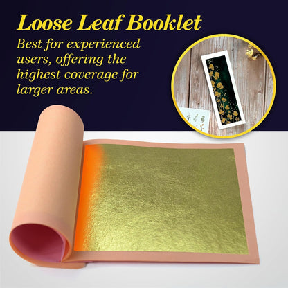Barnabas Blattgold Gold Leaf - 23K Real Gold [25 Sheets, 3.4 inches] - Loose Sheets for Painting, Arts and Crafts