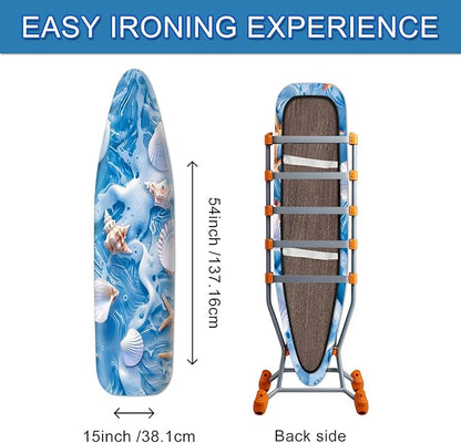 Summer Ocean Shell Ironing Board Cover Stretch Fabric