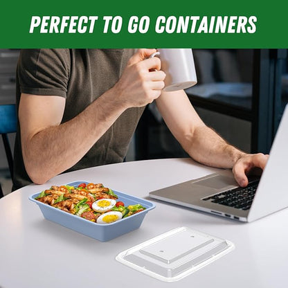 50 Pack 32 oz Meal Prep Containers Reusable