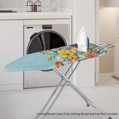 Sprowallow Colorful Daisy Ironing Board Cover Heavy Duty Iron Pad Covers Stain