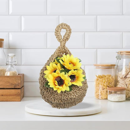 PATIKIL Hanging Fruit Baskets for Kitchen, Mini Size Teardrop Home Decor
